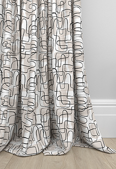 Meander, Beige - Made to Measure Curtains